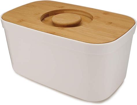 Joseph Joseph Bread Box with Removable Bamboo 